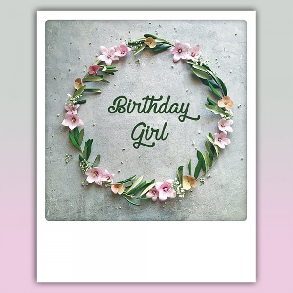 Postkarte Birthday Girl