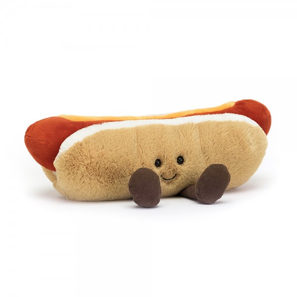 Kuschelfastfood Hot Dog 11H x 25B cm von Jellycat