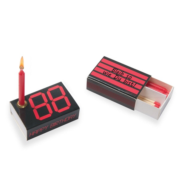 Geburtstagsbox - Happy Birthday Box in einer Streichholzschachtel